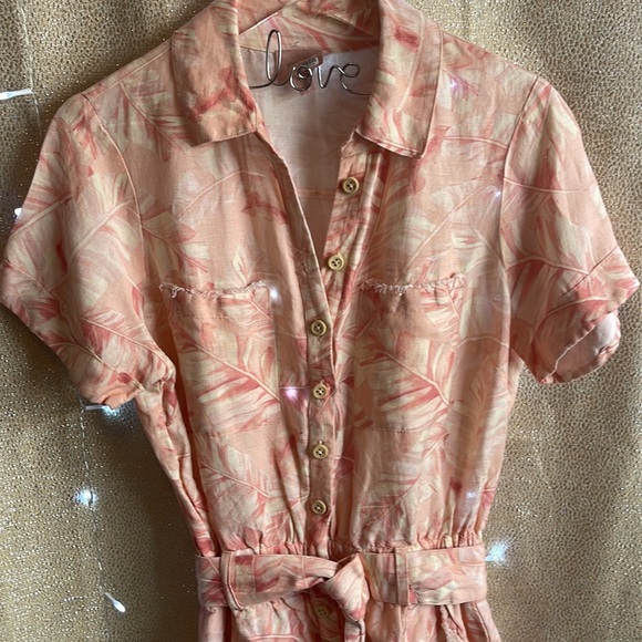 Show Me Your MuMu Bexley Pink Majestic Palm Romper - Picture 6 of 9
